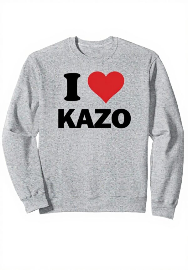 Felpa I Love Kazo Giappone Unisex Cotone Regalo Turistico
