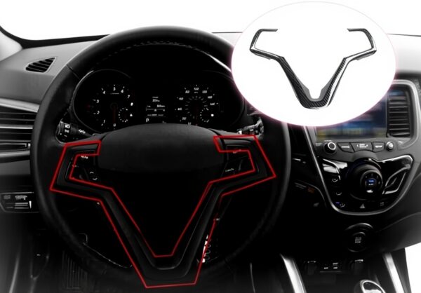 Coprivolante Hyundai Veloster 2011-2017 ABS Carbonio Kazio