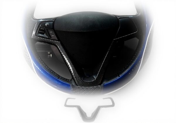 Coprivolante Hyundai Veloster 2011-2017 ABS Carbonio Kazio
