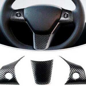 Coprivolante Tesla Model 3 Y kazio ABS fibra carbonio