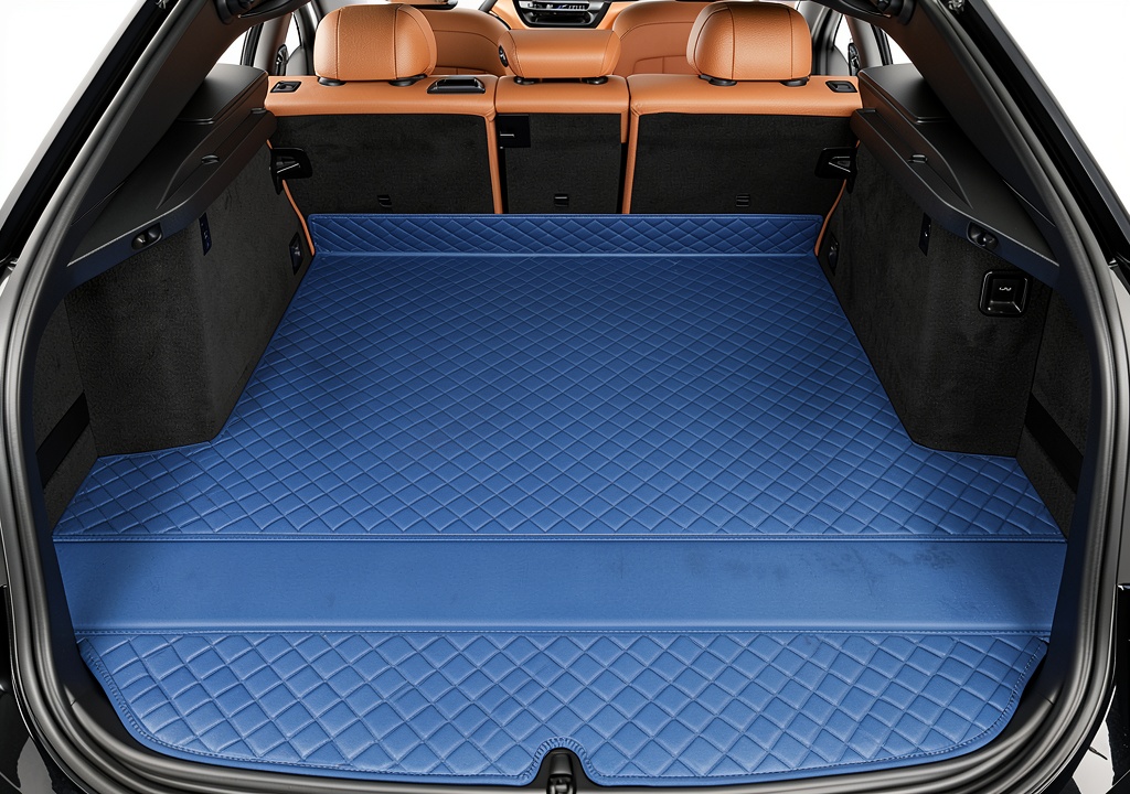 Tappetino bagagliaio Kazio installato in Mercedes GL X164