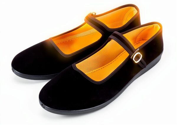 Scarpe Mary Jane AioTio Velluto Nero Donna Sneaker Casual