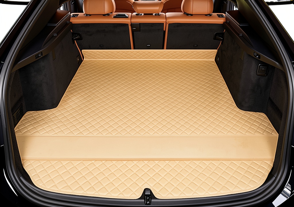 Installing Kazio tappetini bagagliaio Mercedes Classe B antiscivolo in the trunk