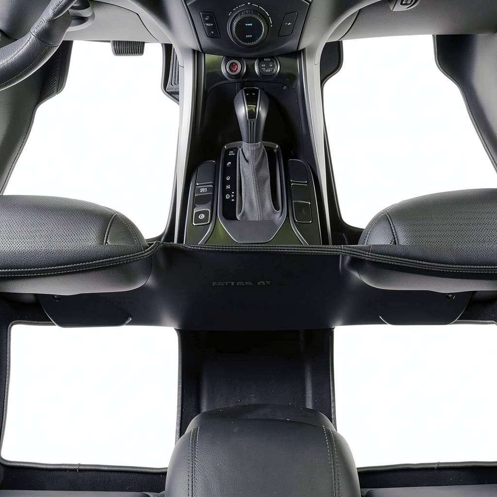 Installing Kazio Tappetini Auto Pelle Mercedes CLS C218 Impermeabile on a wooden desk