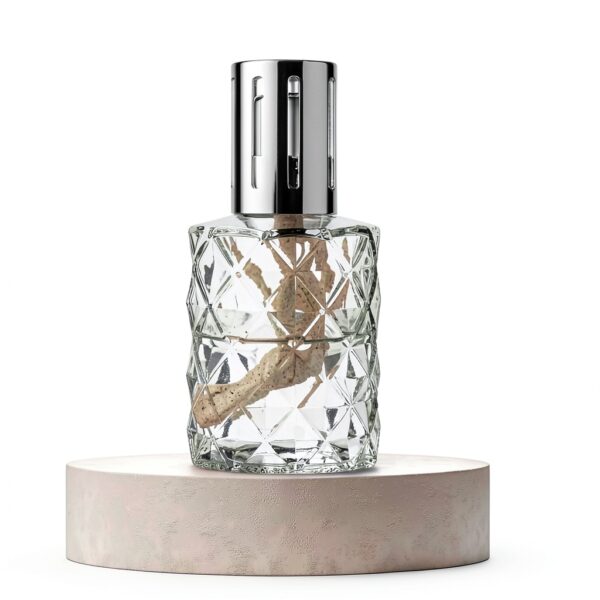 Lampada KAZIS in vetro grigio design moderno-3
