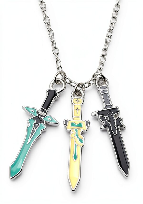 Collana XJruixi in lega lucida colore A per donna-5