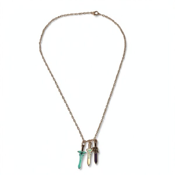 Collana XJruixi in lega lucida colore A per donna-2
