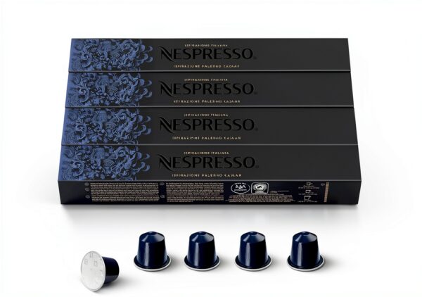 Nespresso Kazaar capsule di caffè intenso e crema scura, 50 pezzi-0