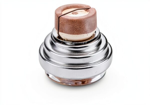 Lampada profumata KAZIS cubo in vetro argento 150 ml 7x7x12 cm-4