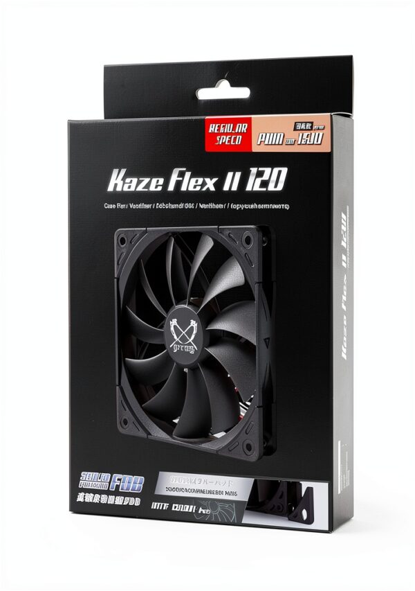 Ventola Kaze Flex II Scythe 120mm PWM Low Noise - Deluxe Black-5