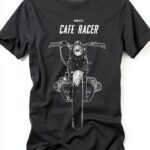 Maglietta Uomo MAKAYA Cafe Racer R100 T Shirt Moto Fit Multicolore-0