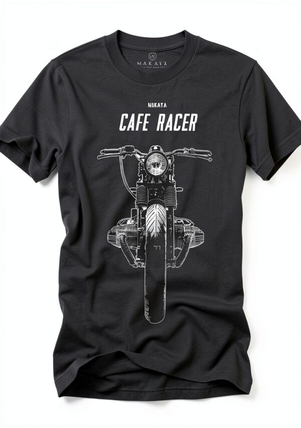 Maglietta Uomo MAKAYA Cafe Racer R100 T Shirt Moto Fit Multicolore-0
