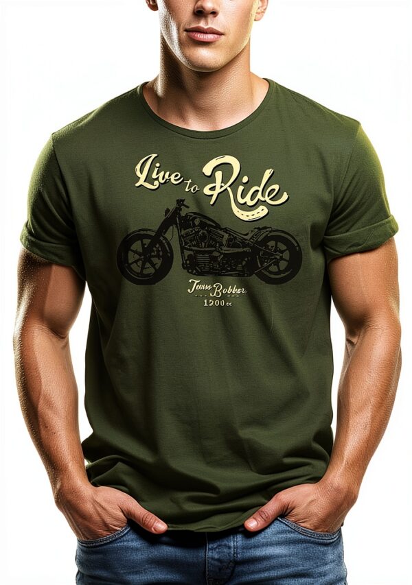 MAKAYA Live TO Ride Maglietta Biker Uomo Regular Fit Grigio-3
