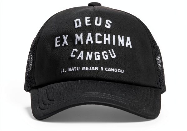 DEUS Canggu Address Trucker cap Nero – Cappellino Nylon/Poliestere-4