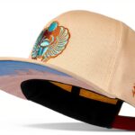 Cappellino da baseball Scarabeo Snapback Beige misura regolabile-0
