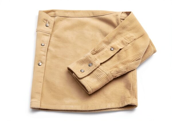 Deus Ex Machina camicia in velluto bianca Western Cord Shirt-5