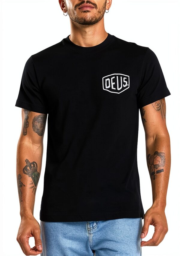 Deus D261MTS125099090 Ex Machina T-Shirt Uomo Nero-2