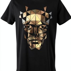 GoZoo Deus Ex T-Shirt Uomo The Golden Mask Nero L 100% Cotone-0