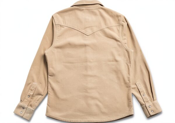 Deus Ex Machina camicia in velluto bianca Western Cord Shirt-3