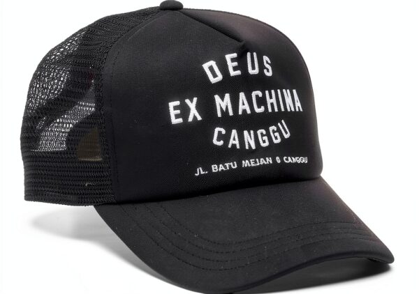 DEUS Canggu Address Trucker cap Nero – Cappellino Nylon/Poliestere-0