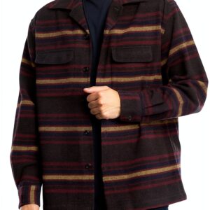 Deus Ex Machina camicia in lana a righe Moto Stripe Shirt-0
