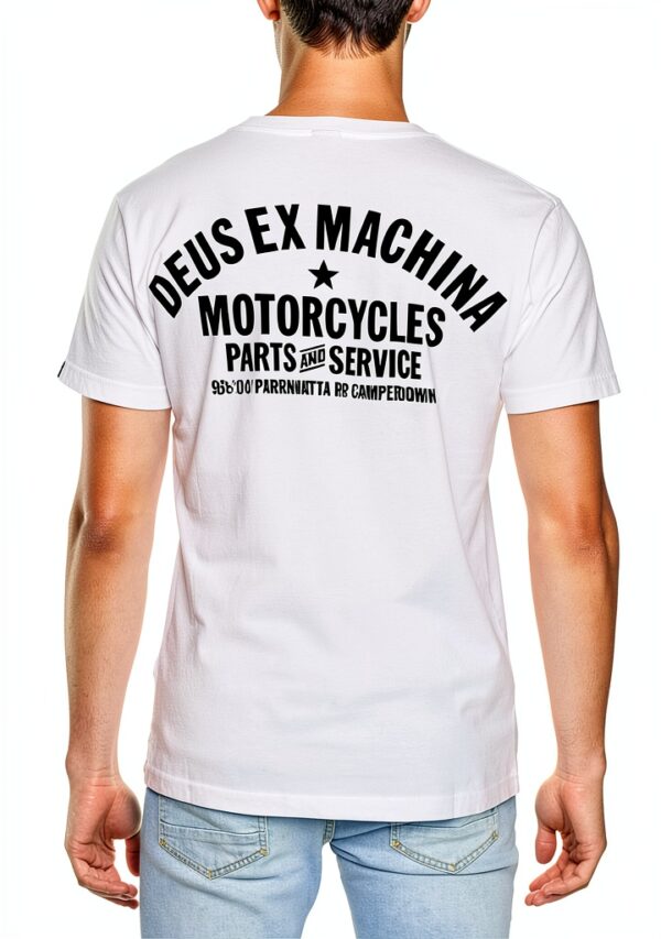 Deus DMW41808A T-shirt bianca Uomo CAMPERDOWN ADRESS Ex Machina-3