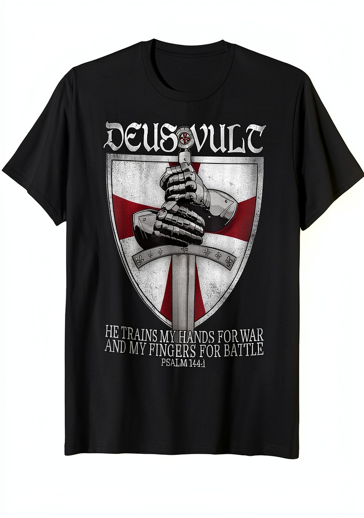 Installing T-shirt Deus Vult <a href=
