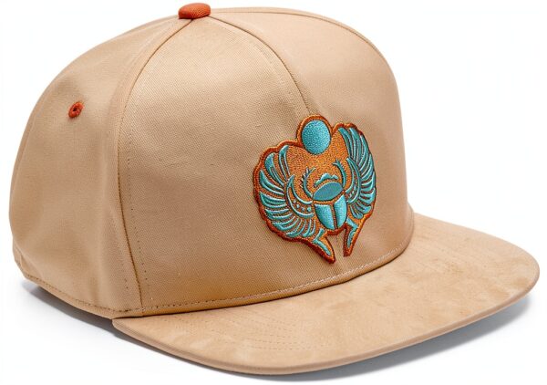 Cappellino da baseball Scarabeo Snapback Beige misura regolabile-1