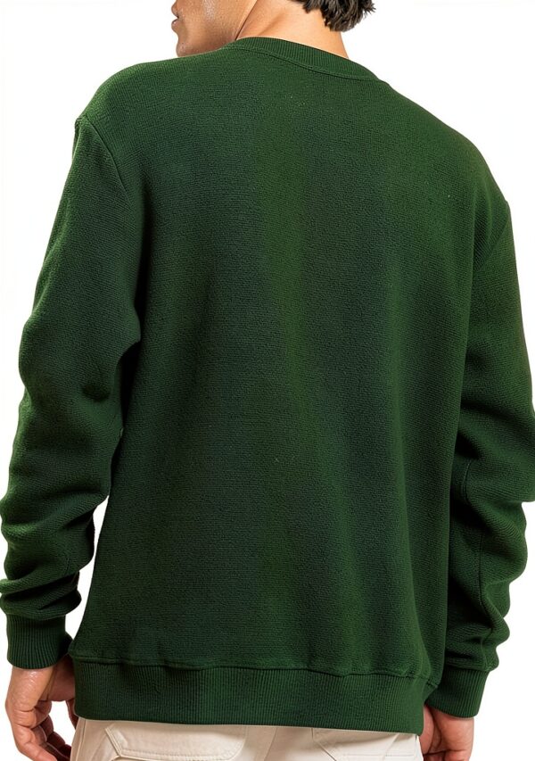 Deus Ex Machina Maglione Girocollo Verde REO Textured Fleece Uomo-1