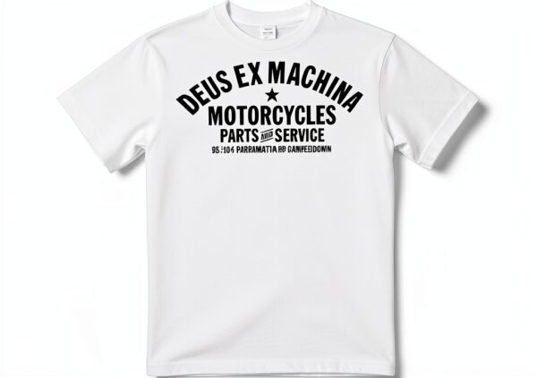 Deus DMW41808A T-shirt bianca Uomo CAMPERDOWN ADRESS Ex Machina-1
