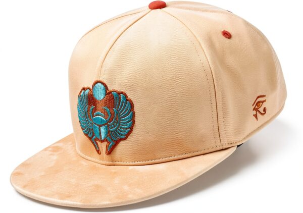 Cappellino da baseball Scarabeo Snapback Beige misura regolabile-5