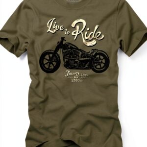 MAKAYA Live TO Ride Maglietta Biker Uomo Regular Fit Grigio-0