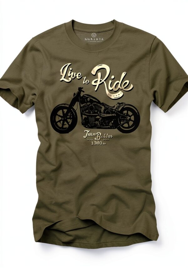 MAKAYA Live TO Ride Maglietta Biker Uomo Regular Fit Grigio-0