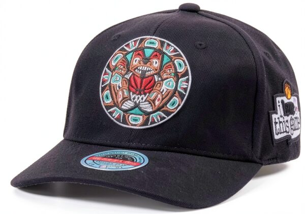 Cappellino Snapback Mitchell & Ness Vancouver Grizzlies Rosso Nero-0