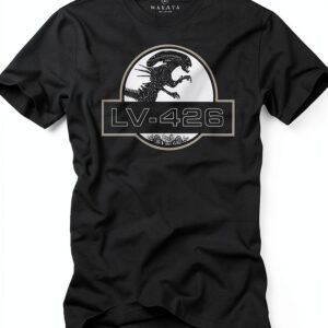 Maglietta Uomo Nera LV 426 T-Shirt Regular Fit di MAKAYA-0