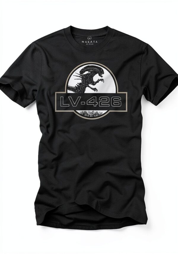 Maglietta Uomo Nera LV 426 T-Shirt Regular Fit di MAKAYA-0