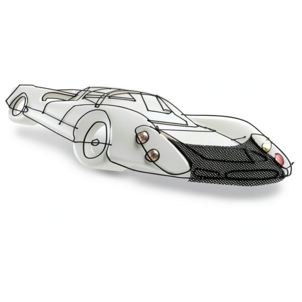 Deus Ex Machina Maglietta Stampa Automobile Gialla 908 Tee, Cotone-4