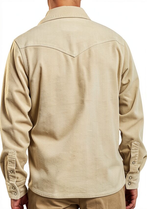 Deus Ex Machina camicia in velluto bianca Western Cord Shirt-1
