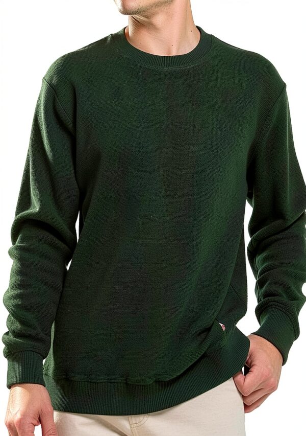 Deus Ex Machina Maglione Girocollo Verde REO Textured Fleece Uomo-0
