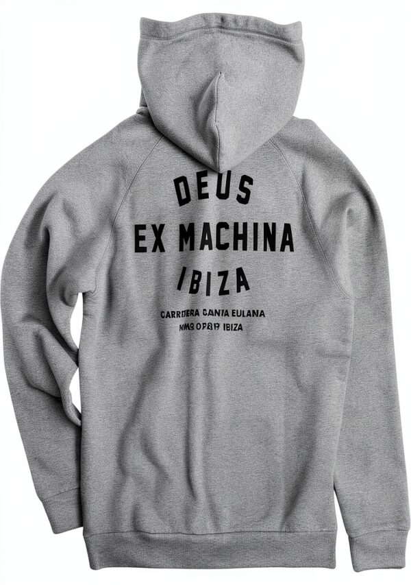 Deus ex machina Ibiza - Felpa da uomo con cappuccio e stampa retro-4