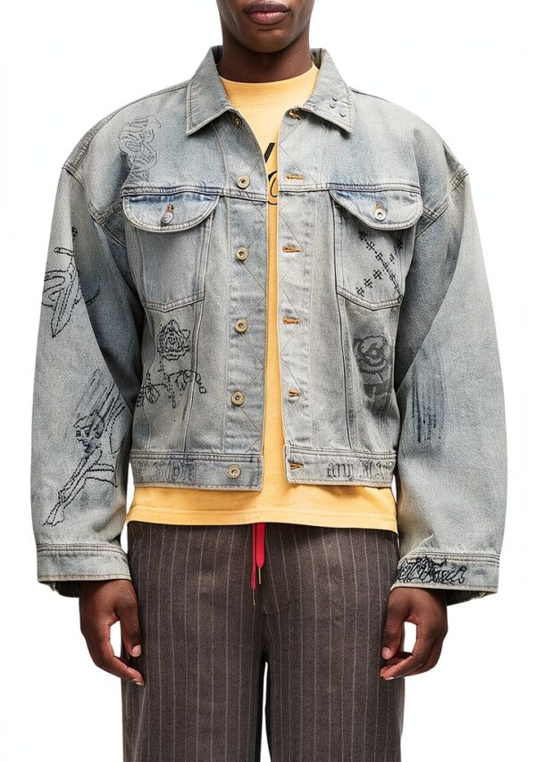Deus D261UJK709 VINTAGE INDIGO Ex Machina Giacca Uomo-3